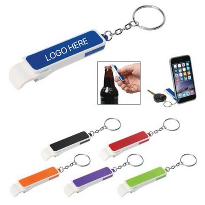 Bottle Opener Key Chain w/ Phone Stand