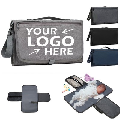 Waterproof Baby Changing Pad Mat With Built-In Pillow