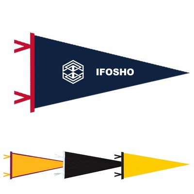 Triangle Pennant Flag Single Sided Felt Banner for Camping and Outdoor Event