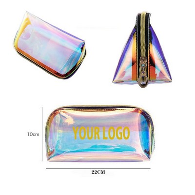 Clear Hologram Vanity Bag