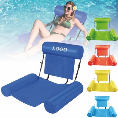 Foldable Backrest Inflatable Floating Bed