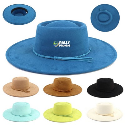 Vintage Wide Brim Fedora Felt Hats