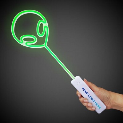 Green Alien Neon Wand w/Full Color