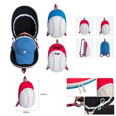 Sporty EVA Baseball Cap Organizer Waterproof Travel Case