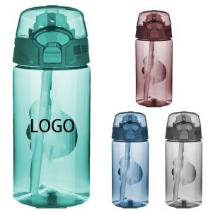 16 Oz. Sports Water Bottle with Straw