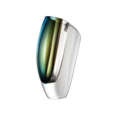 Kosta Boda Mirage Vase Xl Forest Green/Blue