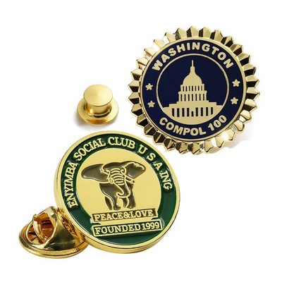 1.5" Round Enamel Badge