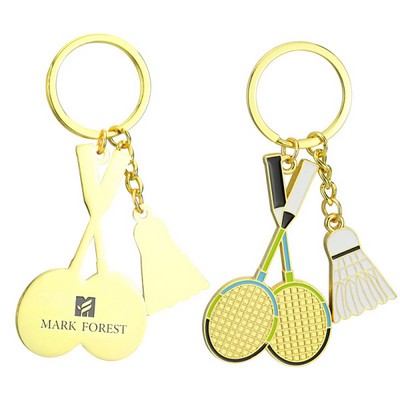 Badminton Keychain