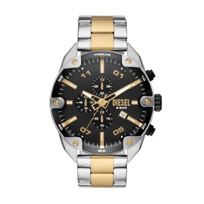 Diesel Spiked Chronograph Two-Tone Stainless Steel Watch