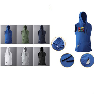 Sleeveless Pullover Hoodies