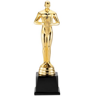 22" Male Achievement Figure Trophy on Black Marble Base