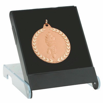 Black Medal Display Box (3 1/2" x 4 1/2")