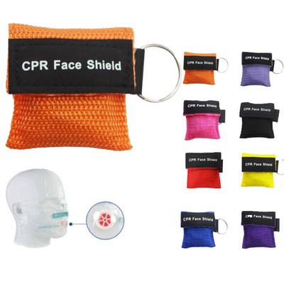 Emergency CPR Face Shield Mask With Key Chain