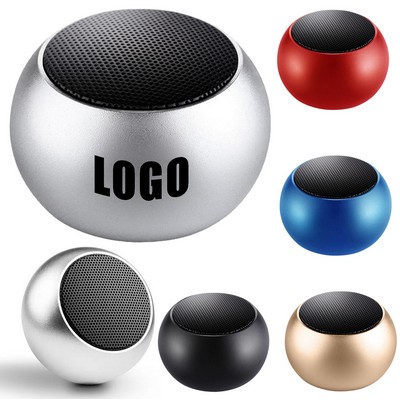 Mini Aluminum Round Wireless Bluetooth Speaker