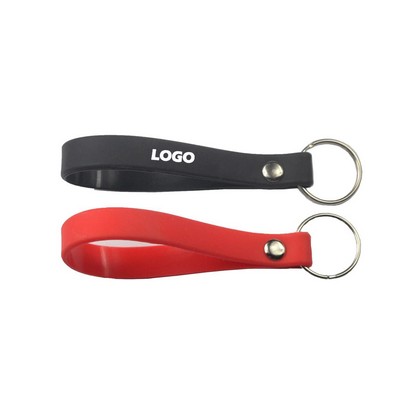 Silicone Wristlet Keychain