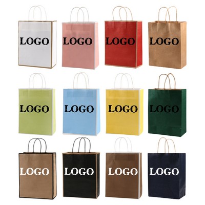 Thickened Kraft Paper Square Bottom Bag