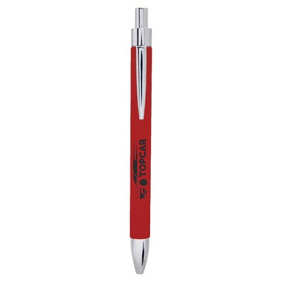 Red Leatherette Pen