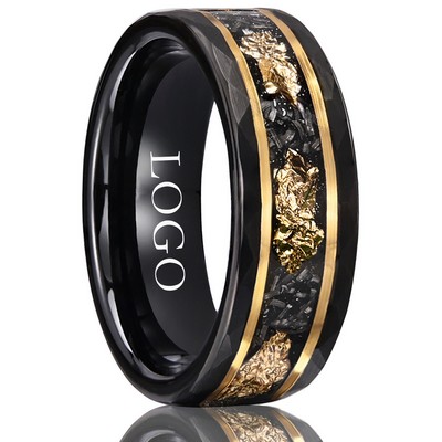 Tungsten Gold Ring