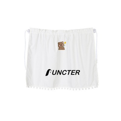 Auto Privacy Car Curtain Bear Pattern