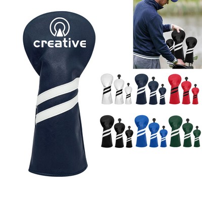Custom PU Leather Golf Headcover