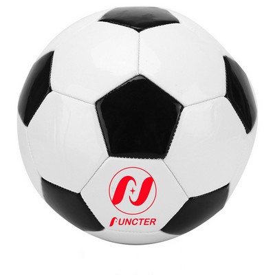 2.7 mm Explosion-Proof Rubber Bladder Glassy PU Soccer Ball Size 2 Soccer White-Black Cube