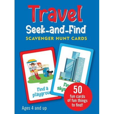 Travel Seek-and-Find Scavenger Hunt Cards (set of 50 cards)