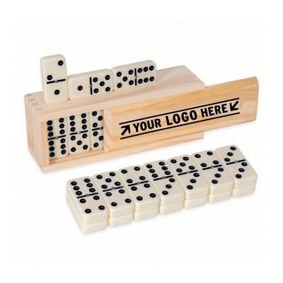 28pcs Wooden Dominoes Set