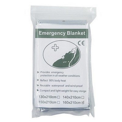 Heavy-Duty Emergency Survival Blanket 82.7"x 51.2" Reflective Thermal Insulation