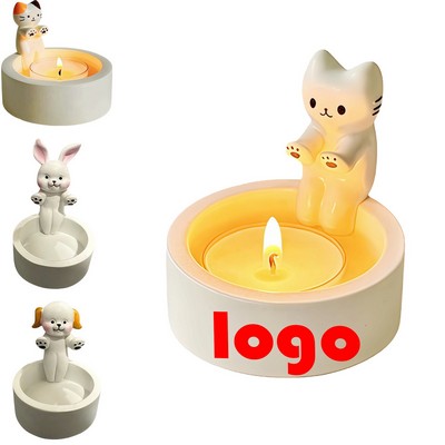 Nordic Ceramic Ghost Candle Holder Halloween Decor Gift