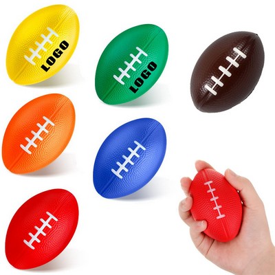 3 2/5" Custom Mini Foam Football Stress Ball Squeeze Toy