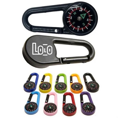 Carabiner With Compass