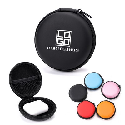 EVA Round Earbuds Carrying Case