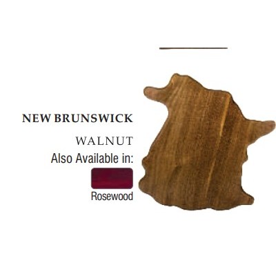 New Brunswick Walnut Plaque - 9" x 9"