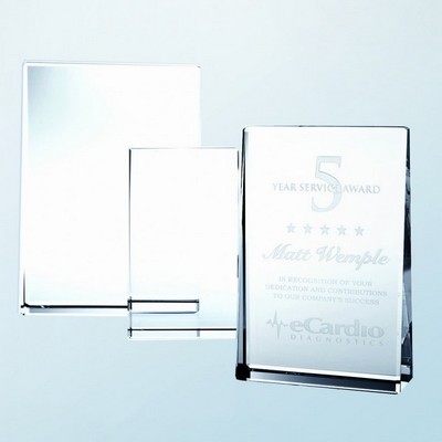 Crystal Vertical Plaque - 6" x 4" x 1-3/8"