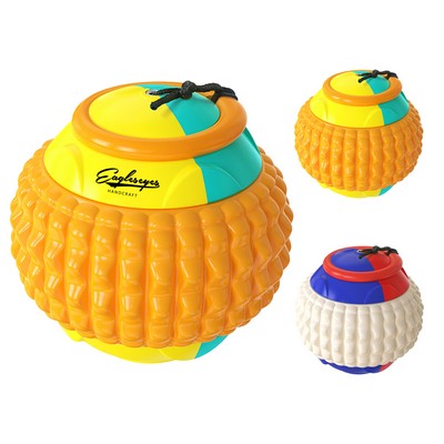 Interactive Dog Molar Ball with Stretchable Drawstring