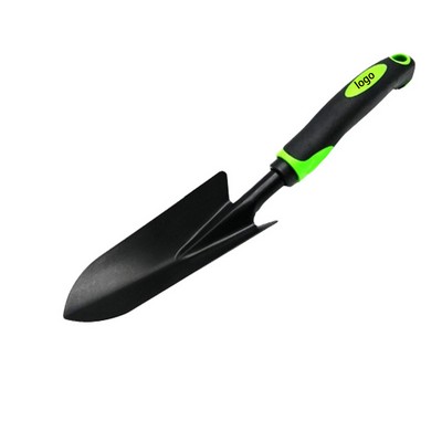 Portable Compact Black Rubber Grip Garden Metal Narrow Spade