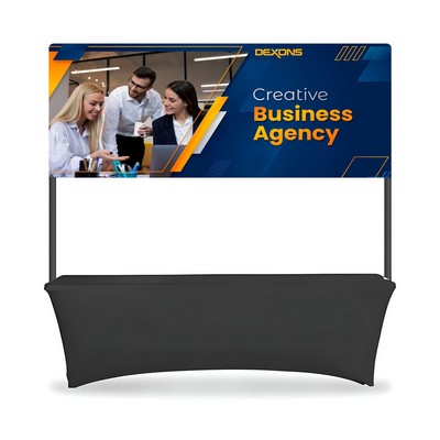 Table Top Banner - Half Display Package, Double Sided (8.04' x 3.44ft)