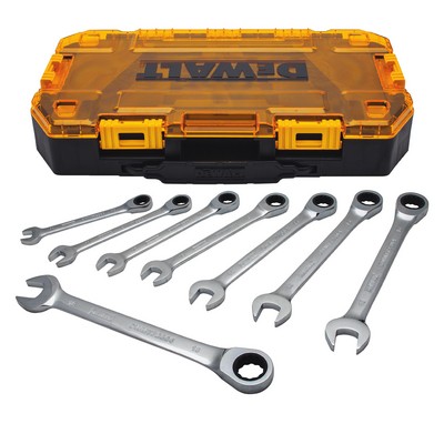 DeWalt Tough Box 8Pc Mm Ratcheting Wrench Set