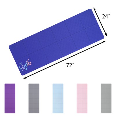 Portable Yoga Mat with Storage Carrying Bag