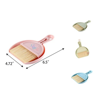 Compact Broom And Dustpan Duo