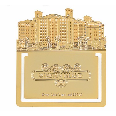 Custom Bookmark Clip Imitation Gold on Brass