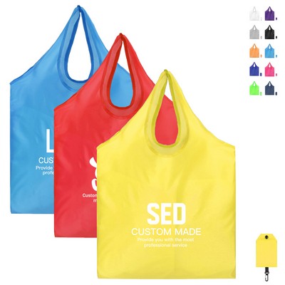 Folding Oxford Cloth Shopping Bag With Hook