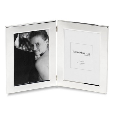 Reed & Barton Classic Silver Plated DOUBLE Photo Frame