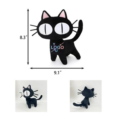 Cotton Plush Doll of Black Cat