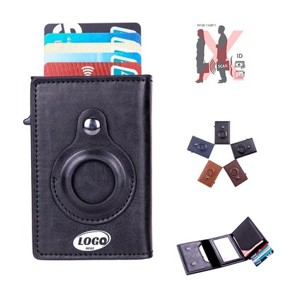 RFID Leather Card Holder Wallet