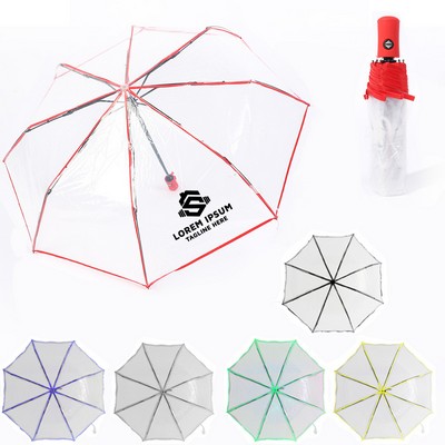 Automatic Folding Clear Umbrella