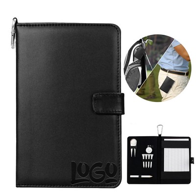 PU Leather Golf Accessories Scorecard Book Holder