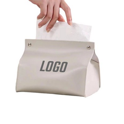 Rectangular Pu Leather Tissue Box