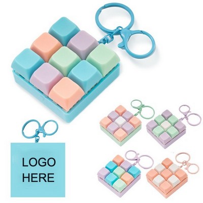 Fidget Keyboard Clicker Keychain