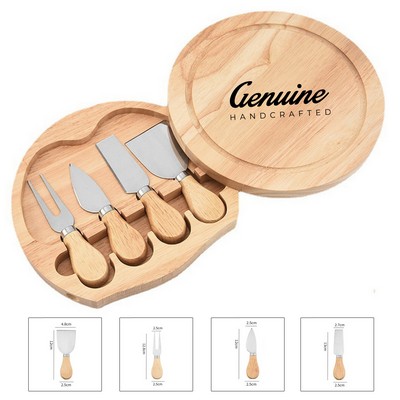 Bamboo Cheese Server Cutting Board Set